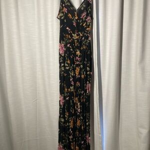 Floral Black Maxi Dress